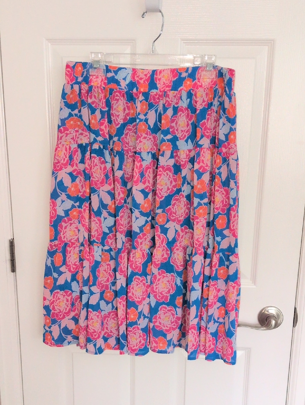 Ruby Rd. Colorful Lined Floral Skirt - PM